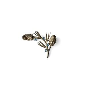 Vintage MFA Museum of Fine Arts Sterling Silver Pine Cone Pin‎ Brooch